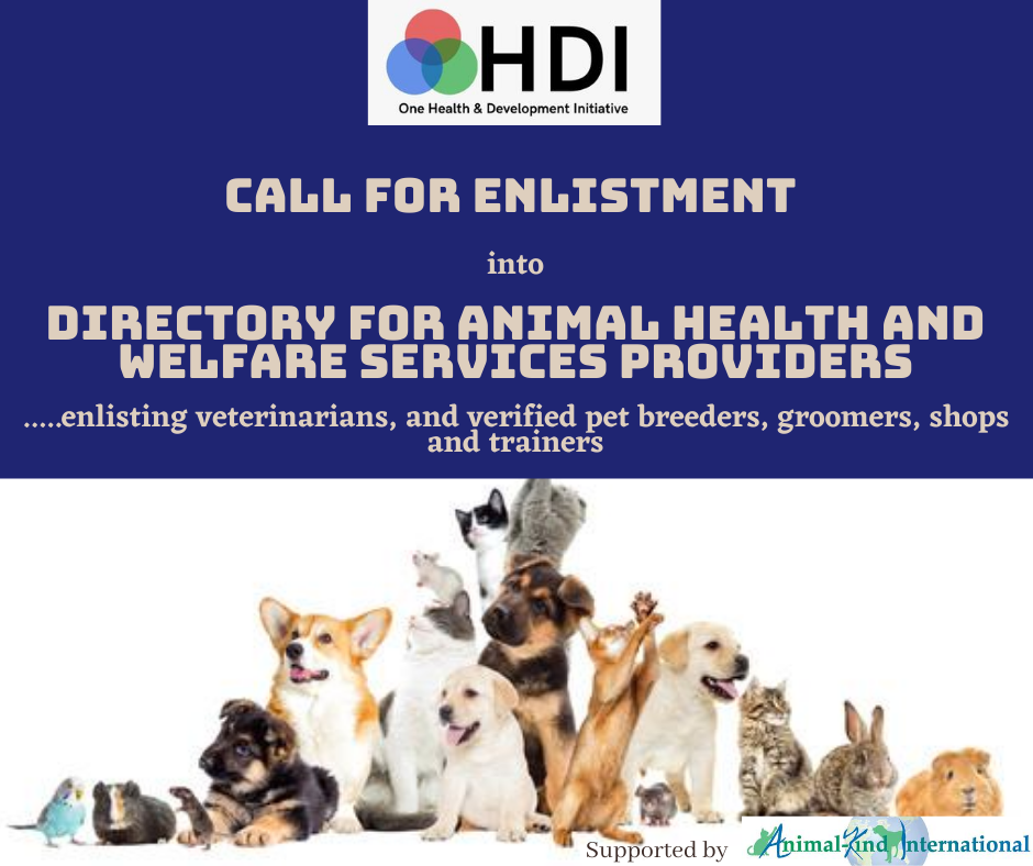 Call for Enlistment in OHDI Petcare Service Directory