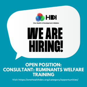 Graphic for Call for a consultant for ruminants welfare training