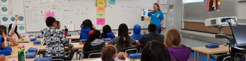 Dr. Deborah, teaching children about clean water and One Health on days off from the hospital in 2018.