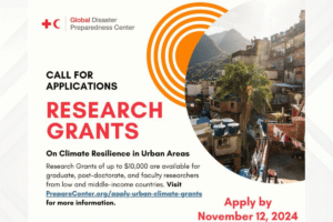 Call for applications global disaster preparedness centre