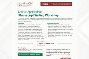 Manuscript Writing Workshop with Africa CDC