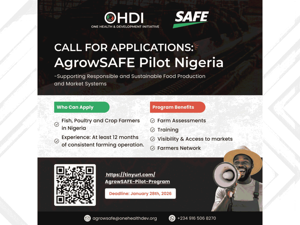 AgrowSAFE Call for Applications