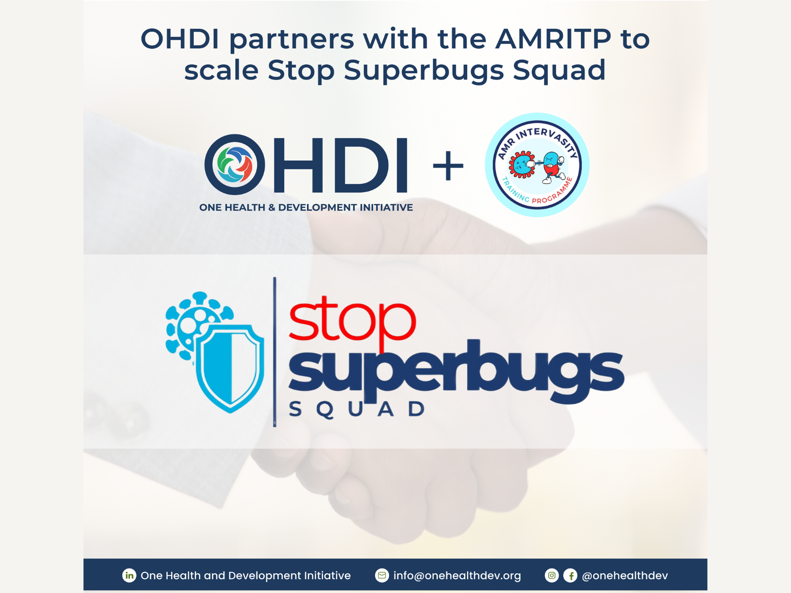 OHDI and AMRITP Partner to Scale Stop Superbugs Squad