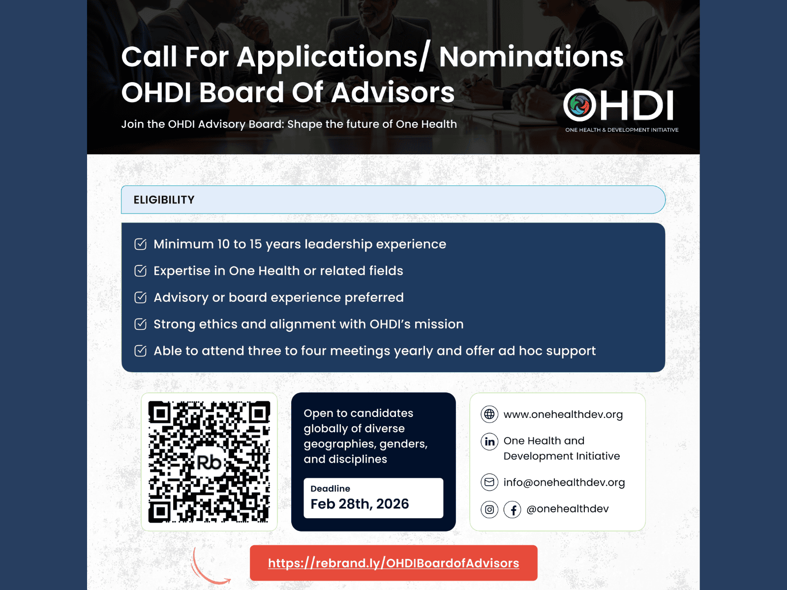 OHDI Board of Advisors: Call for Expressions of Interest