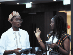 Dr Kikiope Oluwarore and Damilola Adesuyi