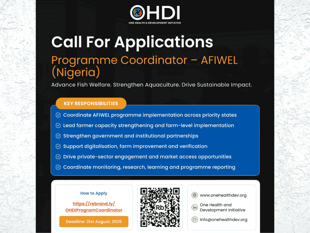 Vacancy: AFIWEL Programme Coordinator Nigeria